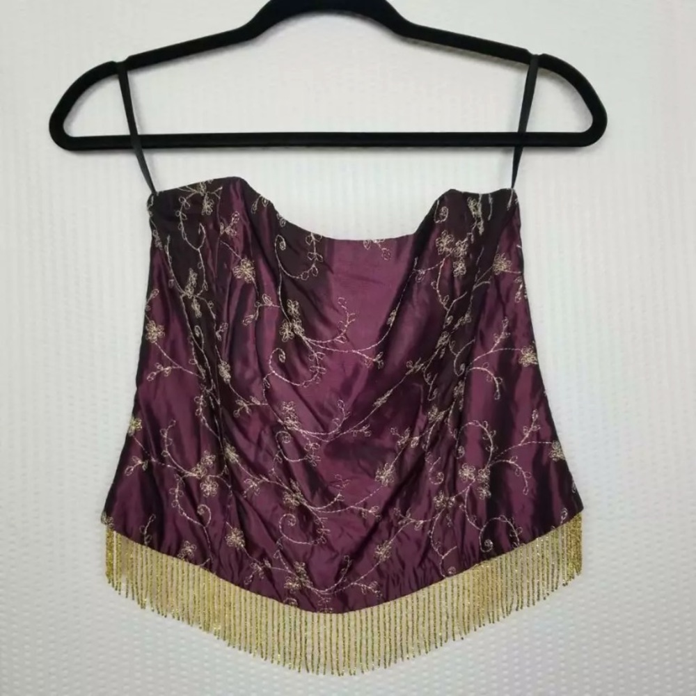 Bustier Top with Fringe